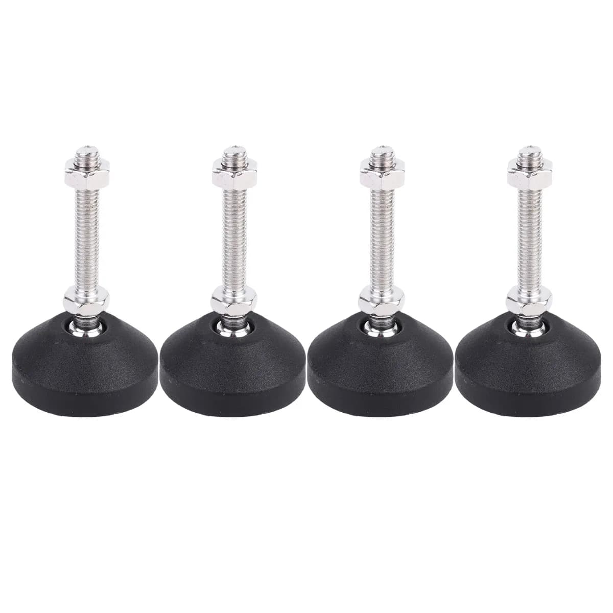 4pcs Anti-Slip Foot Pads D50Xm8X50 Adjustable Height Support For Furniture Machinery Metal Bearing Cup Mechanical Leg Furniture