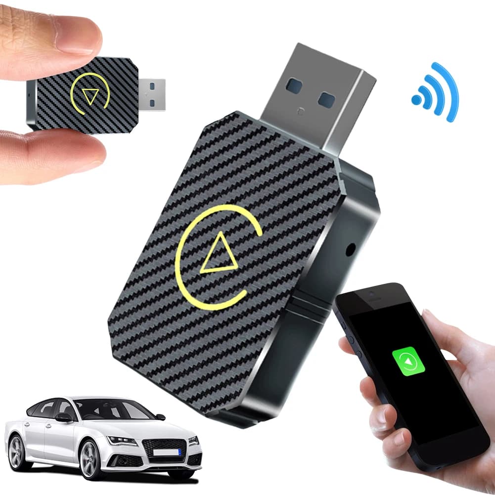 Wireless Carplay Adapter Android Auto Plug & Play Smart AI Box BT CarPlay AI Box CarPlay/Andriod Wired OEM