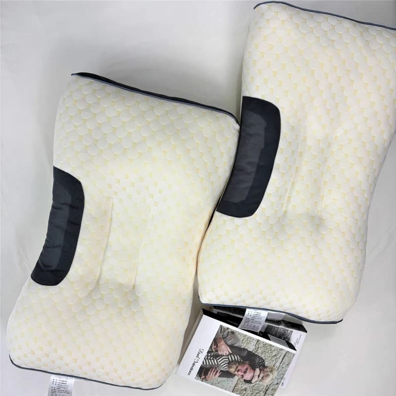 Cuscini per dormire ortopedici Cuscino ergonomico per adulti Cuscino per colonna vertebrale Cuscino per collo per massaggio alla testa e alle spalle Sollievo dal dolore