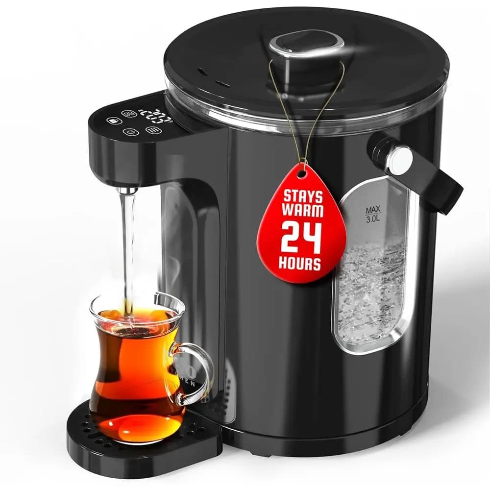 Bollitore Elettrico Digitale da 3L con 13 Impostazioni di Temperatura, Display LED, Mantenimento Calore 24 Ore, Senza BPA, Certificato ETL