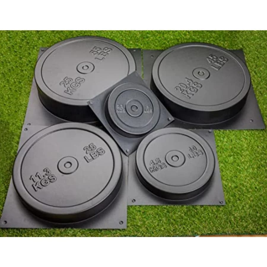 Set of Fa-da-Te Cement Peas - 5 Pieces ABS Plastic Thickness 2mm - Flats for Manubri and Libras