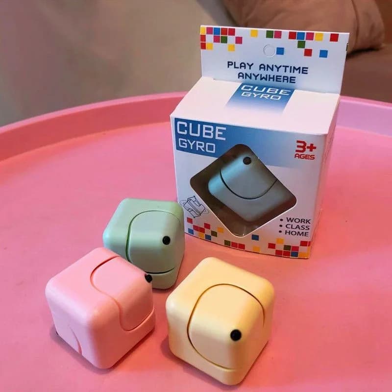 Mini Cubo Fidget Spinner Quadrato, Giocattolo Antistress Educativo per Bambini e Adulti