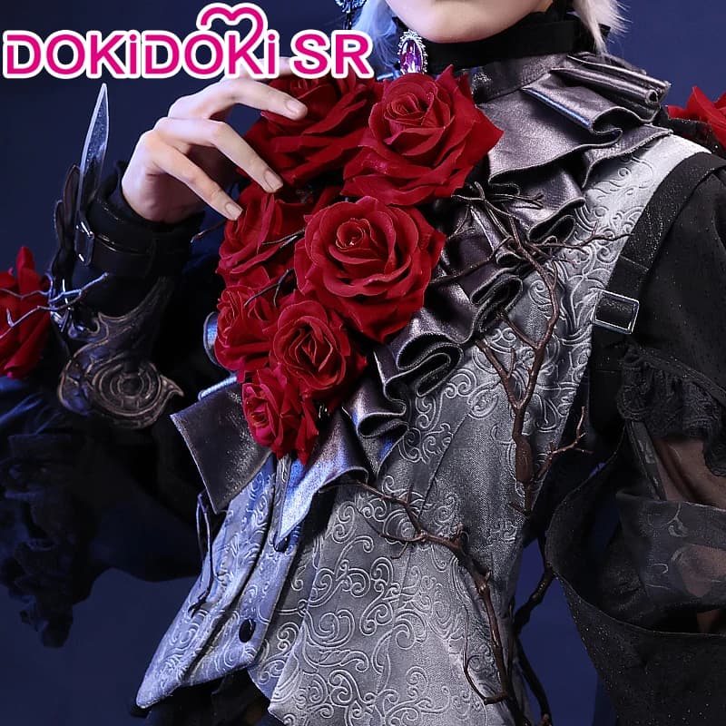 Costume Cosplay Luminary: Adorabile Abito Gotico Nero con Parrucca di Emil - IN STOCK - Costume Cosplay di Emil dal Gioco Identity V 2026