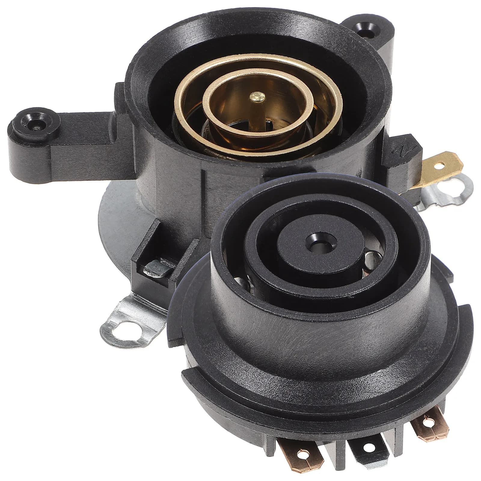 4 Set di Base di Ricambio per Bollitore con Termostato e Presa di Controllo Temperatura per Bollitore Elettrico, in ABS Premium con Anello in Rame, Lunga Durata