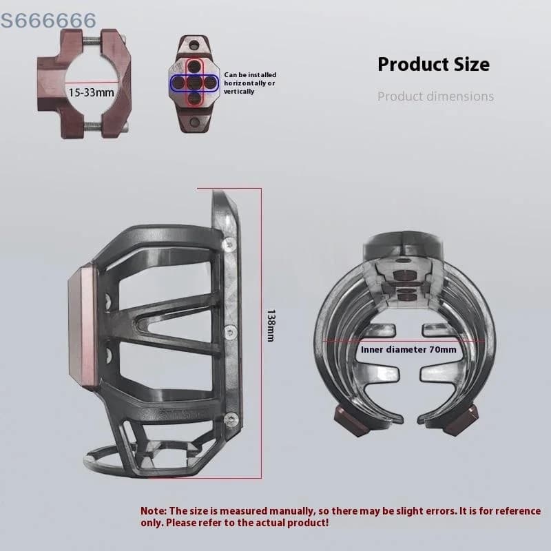 Staffa per tazza per idratazione essenziale per guida su strada e fuoristrada Robusto accessorio per paraurti porta bottiglia d'acqua per moto