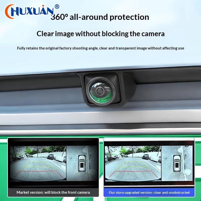 [Q] Protezione Universale per Lenti Telecamera Auto 2 Pezzi Copertura Telecamera Posteriore 360° ° Protezione per fotocamera anti-impermeabile