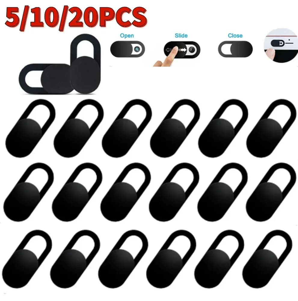 5/10/20pcs Scorrevole Webcam Copertura Della Macchina Fotografica Del Computer Portatile Della Copertura Slider Del Telefono Antispy Per iPad PC Macbook Tablet lenti Privacy adesivo