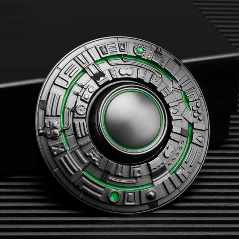 Metallo antistress EDC Boy Cool Luminoso UFO Giroscopio con punta delle dita Ultra-lungo Dito Scrivania Giocattolo rotante Adulti Fidget Spinner