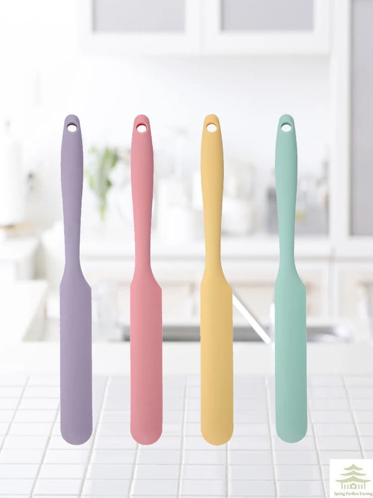 Silicone cream spatula for food use, long spatula for desserts, heat resistant, cooking tool