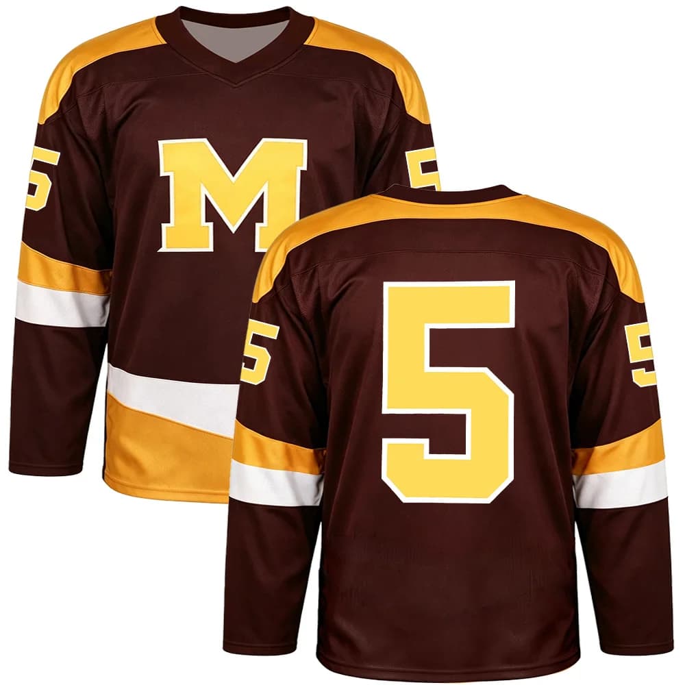 Big Time Rush Hockey Jersey Classic Graphic Print Sportswear Long Sleeve V-neck Oversize Top Unisex Breathable Casual Sweatshirt