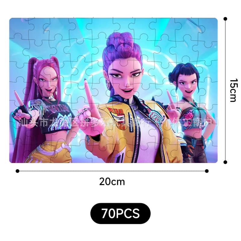Nuovo puzzle educativo con 8 stili di cartoni animati carini, anime, K-pop, Rumi, regalo di compleanno per bambini