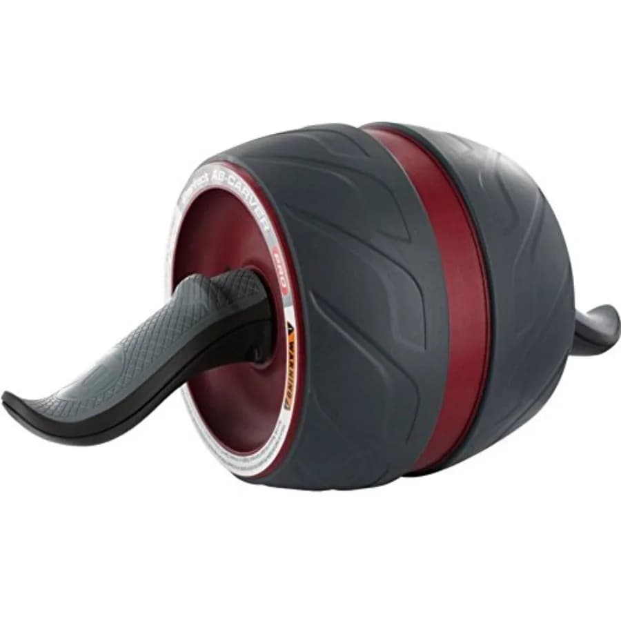 Wheel for Abdominals with Integrated Spring Resistance for Domestic Training, Color Black