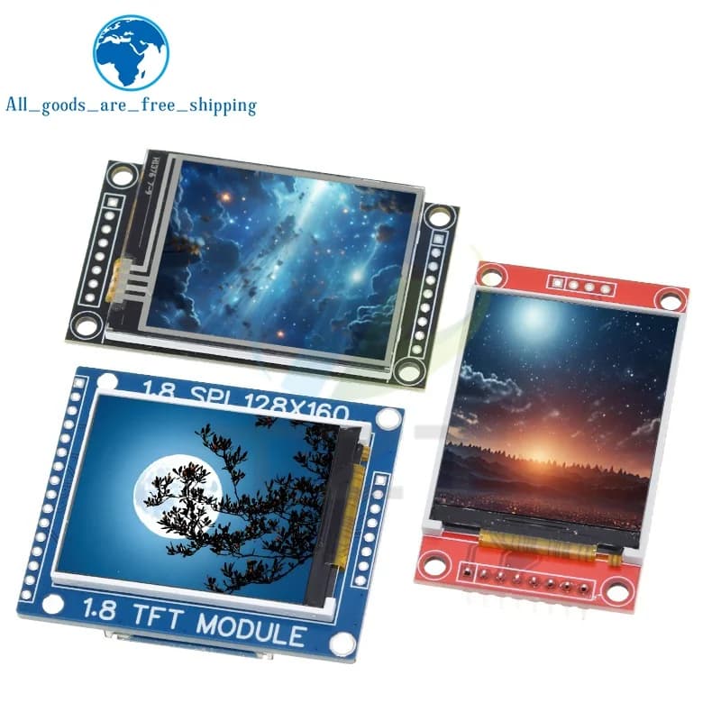 Modulo schermo LCD TFT da 1,8 pollici Modulo schermo LCD SPI Serial 51 Drive 4 IO Drive risoluzione TFT 128*160 per Arduino con / senza touch