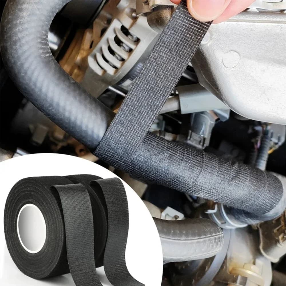 Nastro Isolante Elettrico Resistente al Calore, Organizzatore per Cablaggio Auto, Rivestimento in Tessuto Impermeabile, Nastri Adesivi