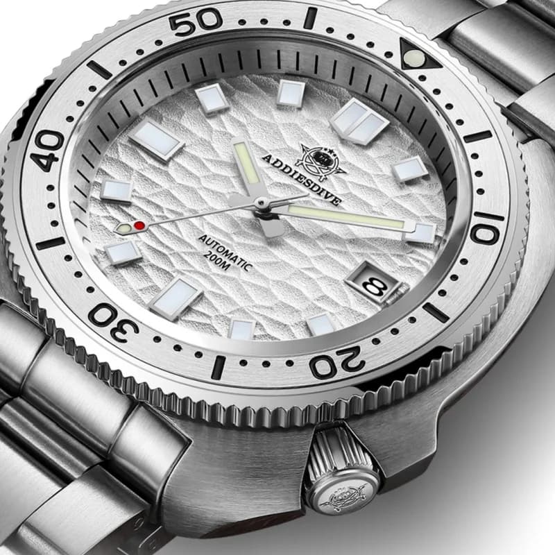 ADDIESDIVE AD2117 Orologio Subacqueo da Uomo, BGW9 Super Luminoso, Impermeabile 200M, Vetro Zaffiro, Orologio Meccanico Automatico di Lusso con Calendario