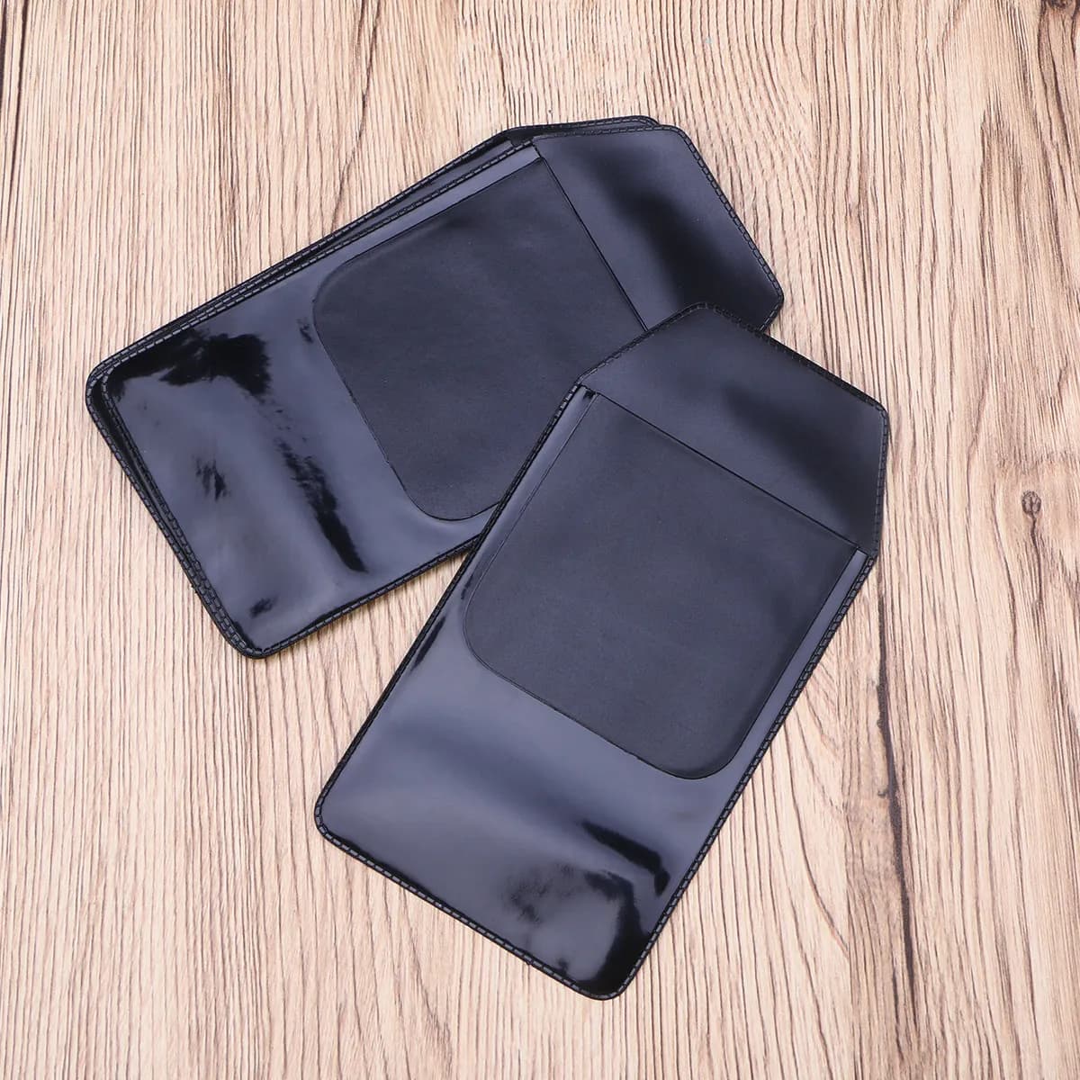 Trapezoid Pen Protector Bag Set PVC Leakproof Wear Resistant Pencil Case Wallet Coin Pouch Office Pocket Protector