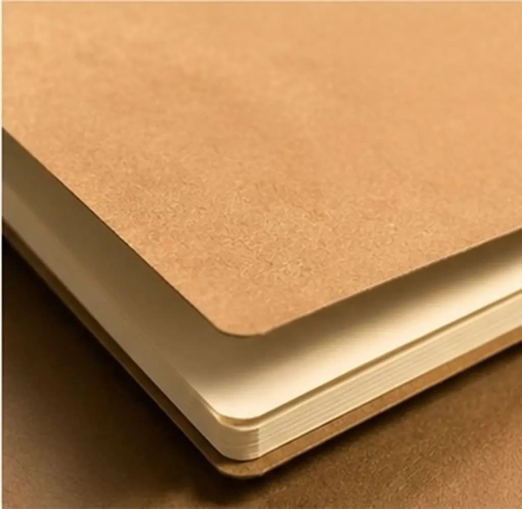 Kraft Paper Notebook Small Blank Page Journal Sketchbook Travel Diary Writing Pad Daily Planner Organizer