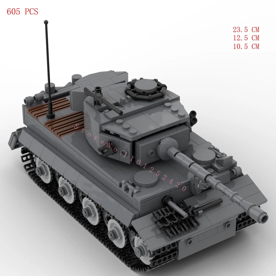 Veicoli militari tedeschi SDKFZ 181 Panzerkampfwagen VI Ausf. Giocattolo di Costruzione del Carro Armato Tiger I, Blocchi di Mattoncini per Armi, Regalo