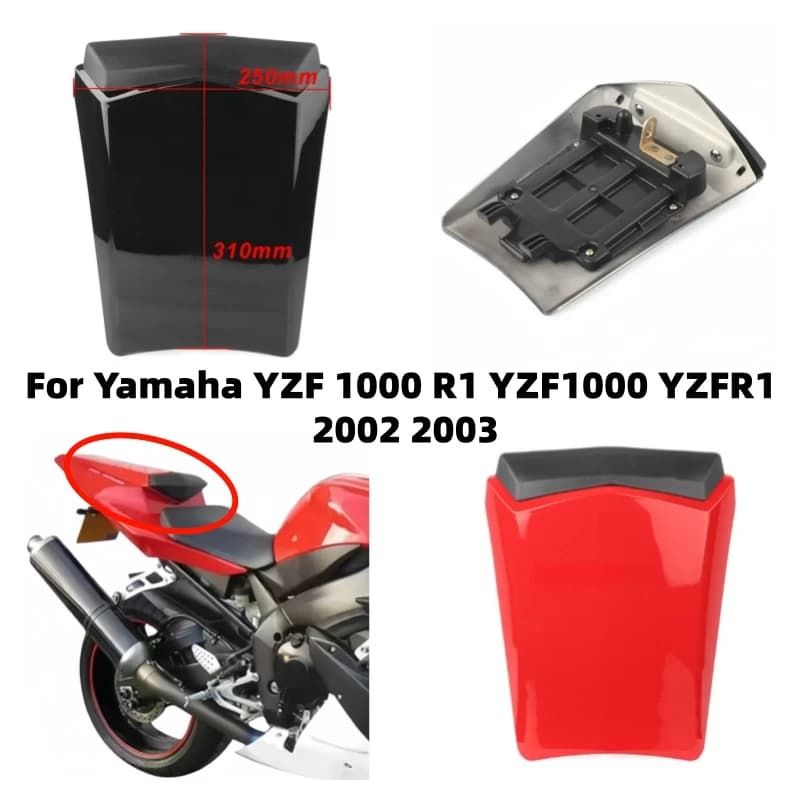 Copertura posteriore per moto, coprisella passeggero a gobba di cammello, pezzo decorativo per Yamaha YZF 1000 R1 YZF1000 YZFR1 2002 2003