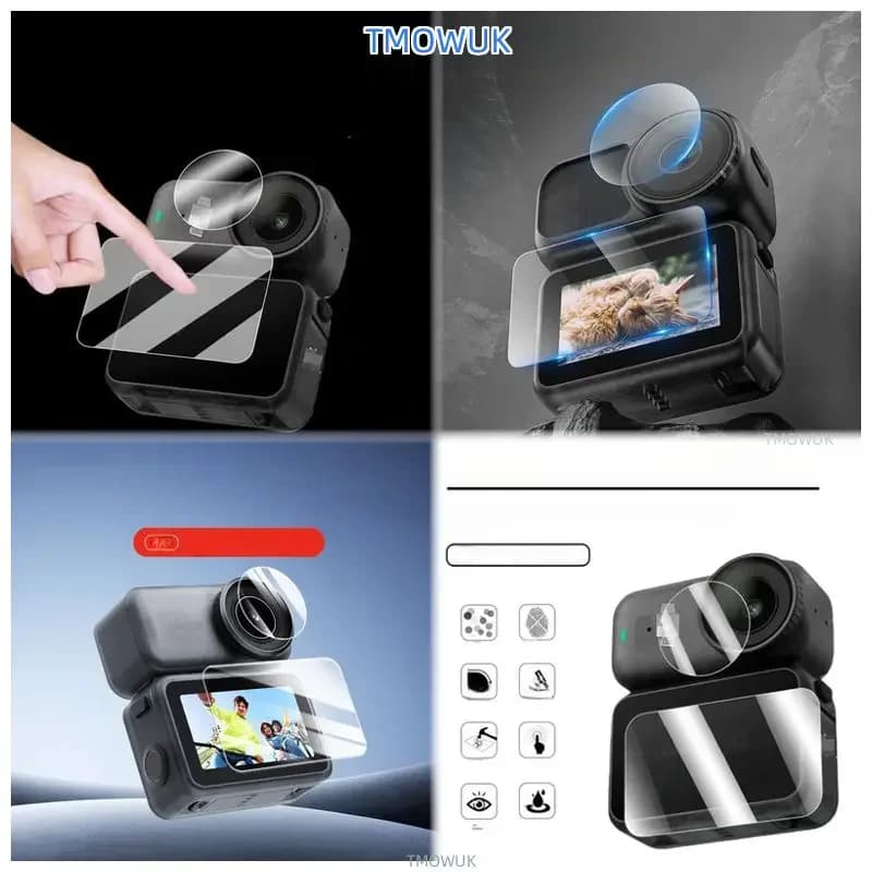For DJI Osmo Nano Ultra-Transparent Screen Protector, Tempered Glass for Camera lens, Anti-Graffio, Bubbleless Accessories Kit