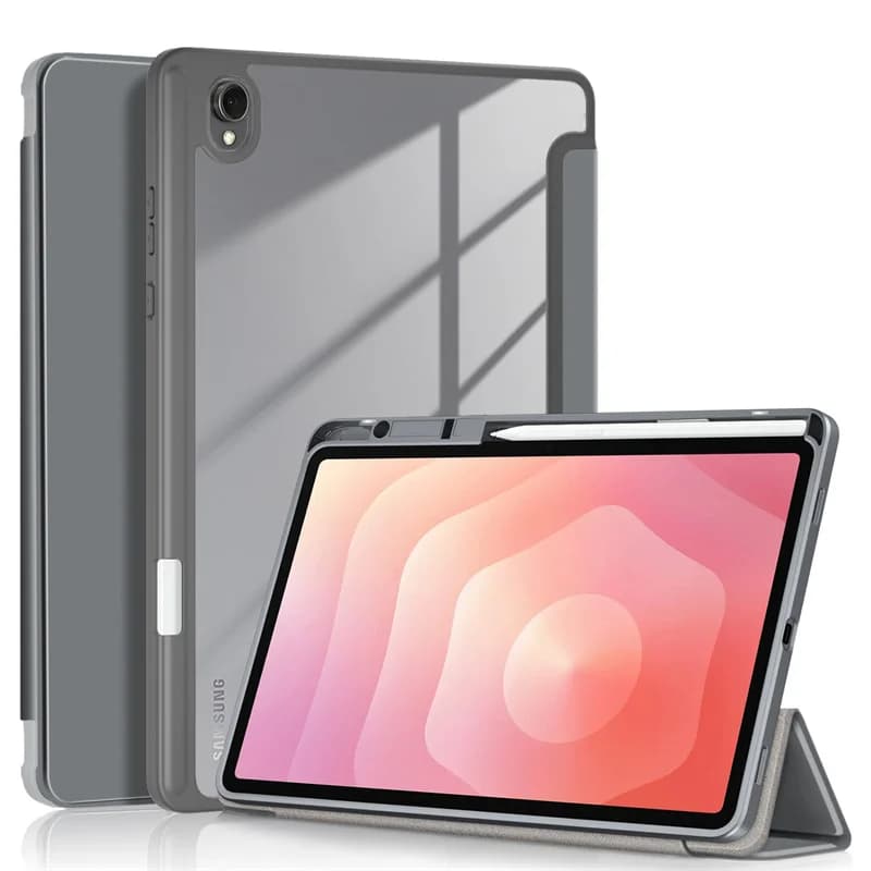 Per Samsung Galaxy Tab S11 Custodia con portapenne Custodia rigida in acrilico magnetico di lusso per Funda Galaxy Tab S11 Custodia da 11 pollici