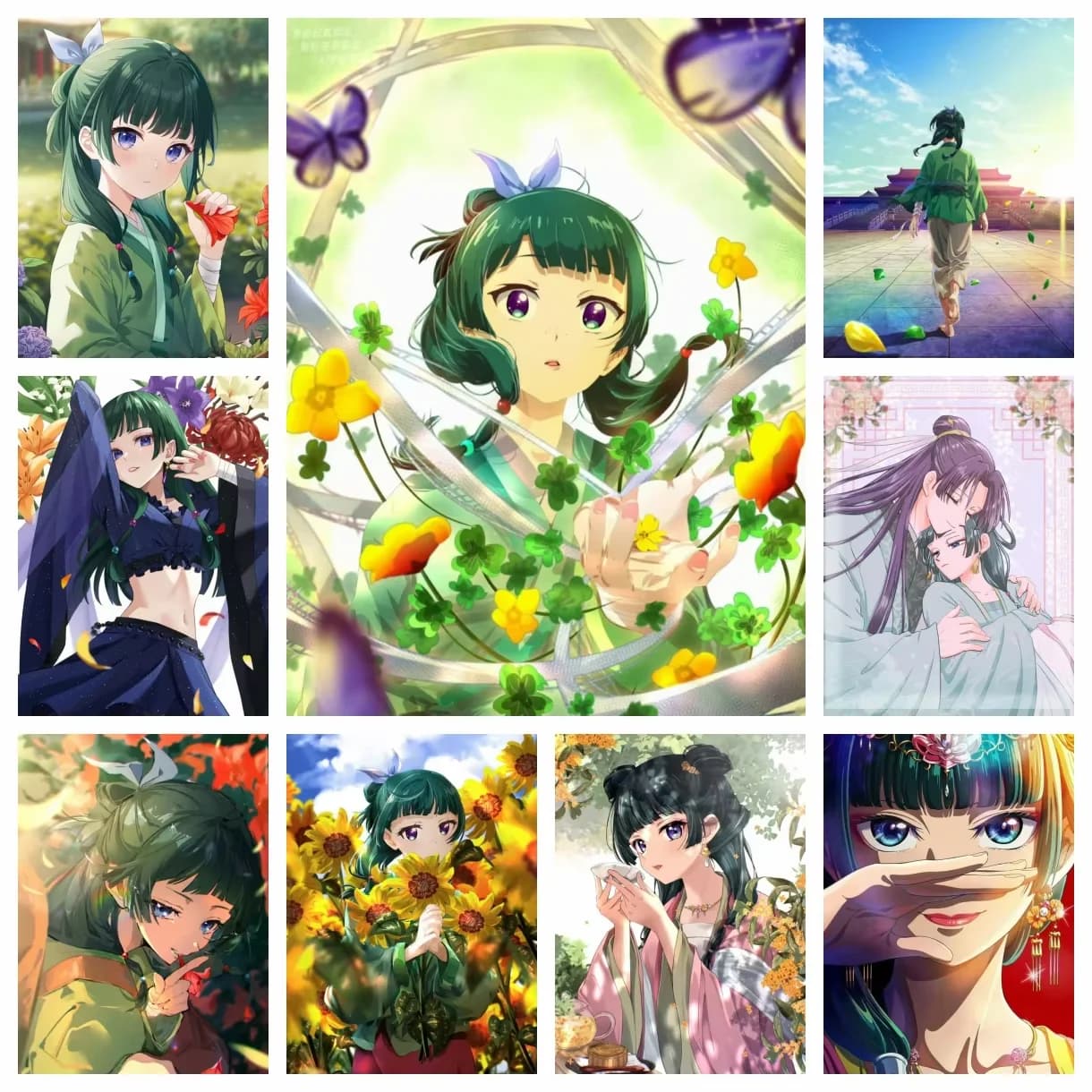 Kit di Pittura Diamante 5D The Apothecary Diaries, Anime, Ragazza Cartoon, Ricamo a Punto Croce, Quadro Mosaico, Decorazione per la Casa