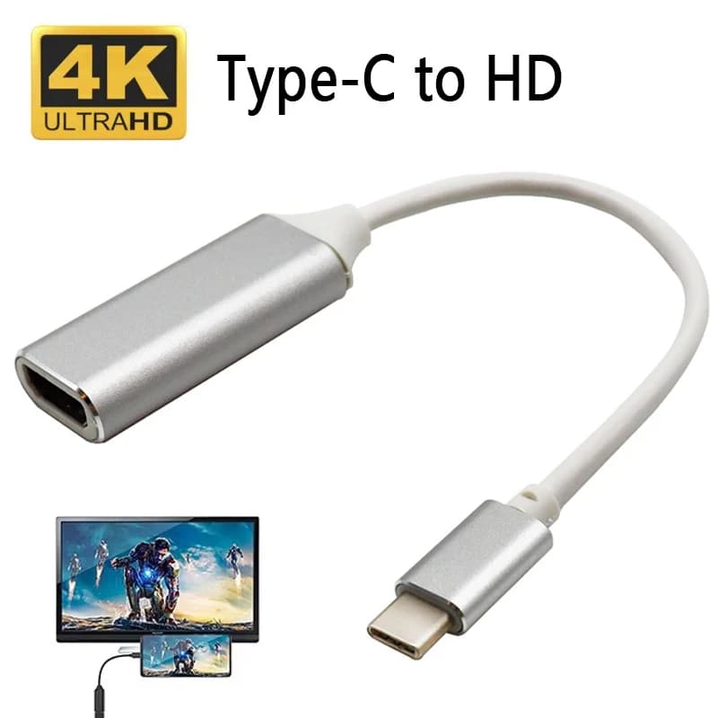 Cavo USB tipo C a HDMI compatibile Convertitore da USB C a HDMI Adattatore cavo HDTV USB 3.1 4K per laptop MacBook PC Samsung Xiaomi