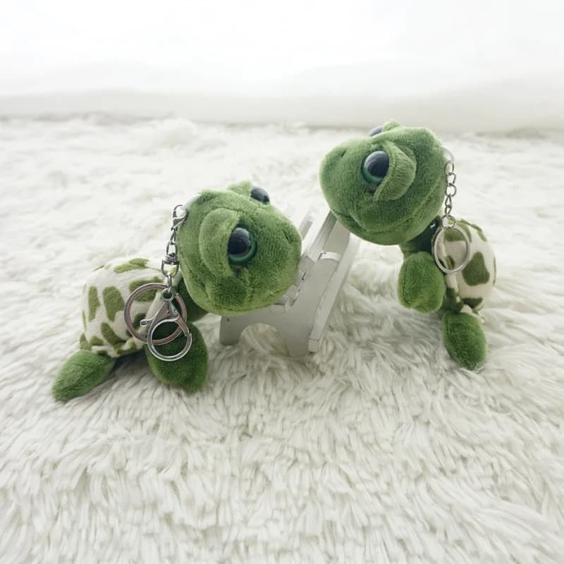 Nuova bambola tartaruga morbida bambola di peluche chiave CChain borsa tartaruga ciondolo abbigliamento decorazione accessori portachiavi regalo per feste all'ingrosso