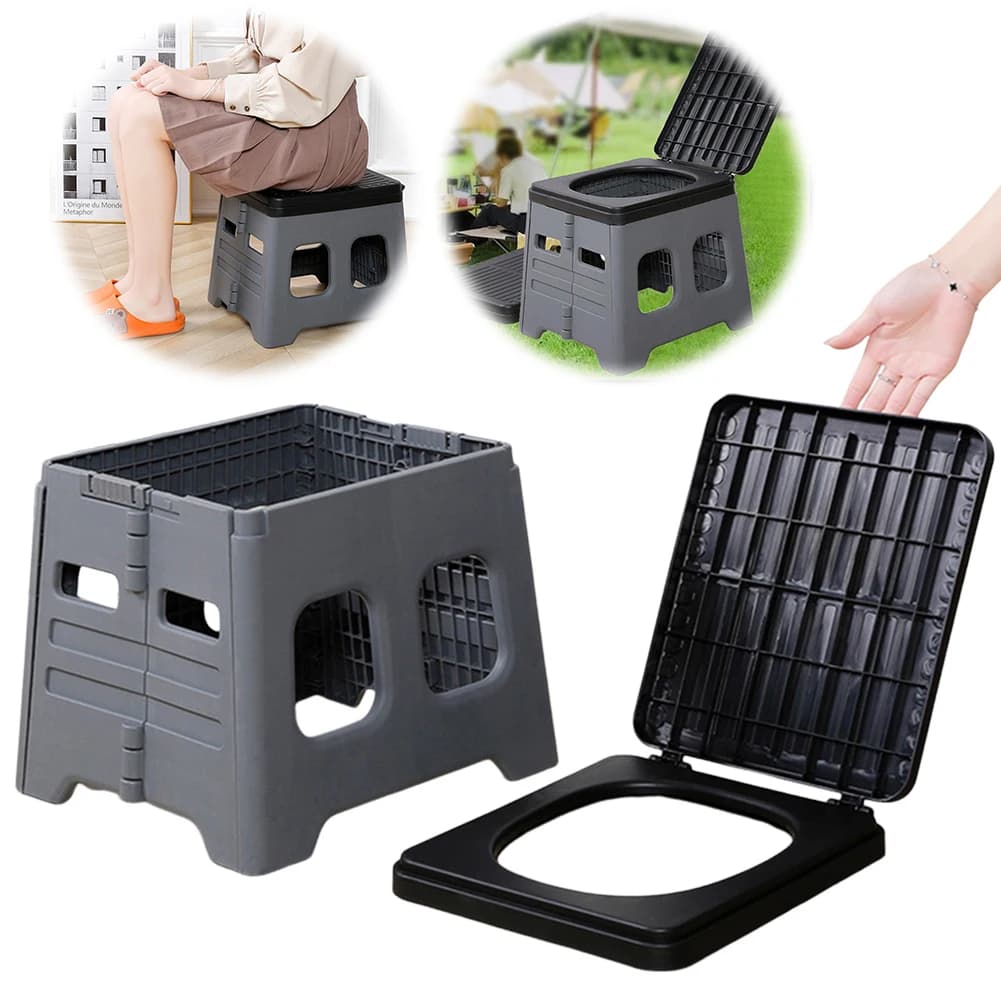 Portable Toilet Camping Toilet Seat for Car Mobile Toilet For Car Foldable Light Foldable Camping Toilet For Adult Emergency Use