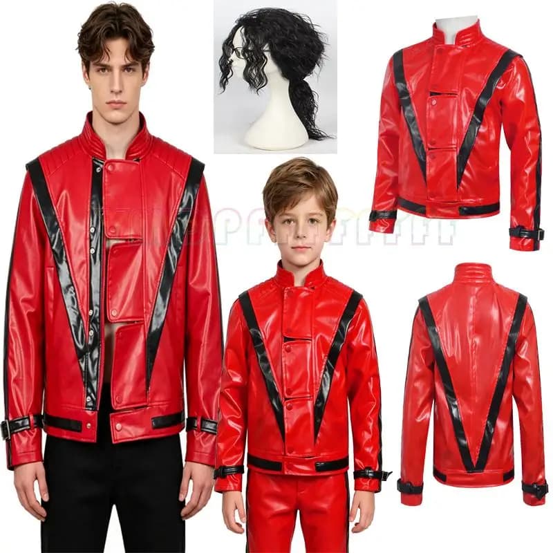 Black representative top dancer Jackson cosplay jacket wig Halloween carnival costumes classic costumes that cannot surpass idol