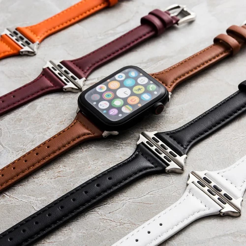 Outdoor Hourglass Pin Buckle PU Band For Apple Watch Series 11 10 9 8 7 6 5 SE Ultra Fits 49-38mm Sweatproof Durable Unisex