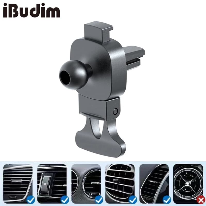 Car Air Vent Clip 17mm Ball Head Base for Car Air Outlet Phone Holder Stand GPS Support Universal Car Phone Mount Accessories