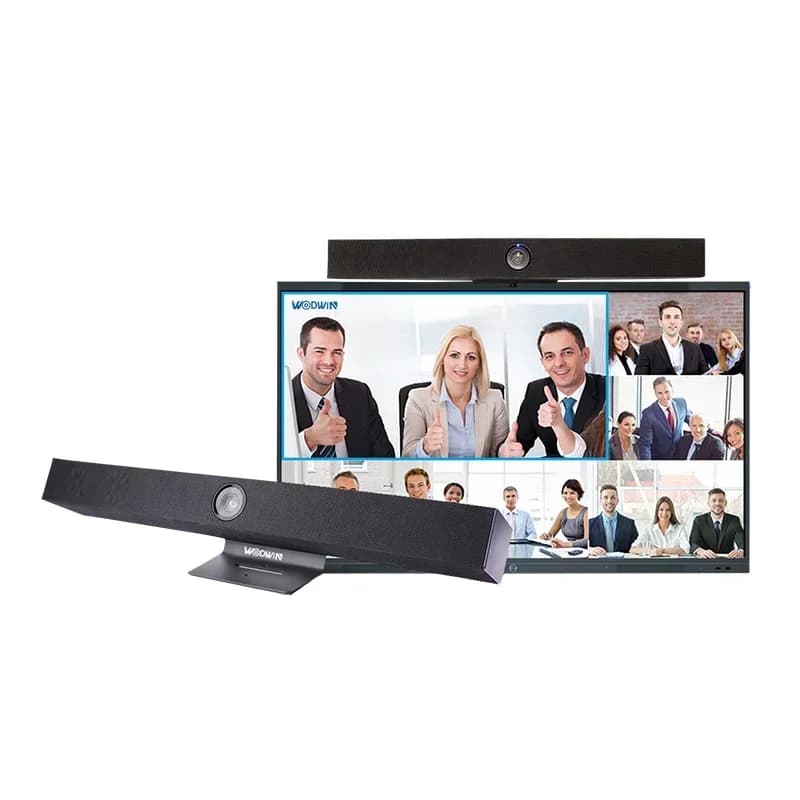 WODWIN Nuova Webcam All-in-one 4K Ultra HD con Eptz, Soundbar e Videocamera per Videoconferenze 4K