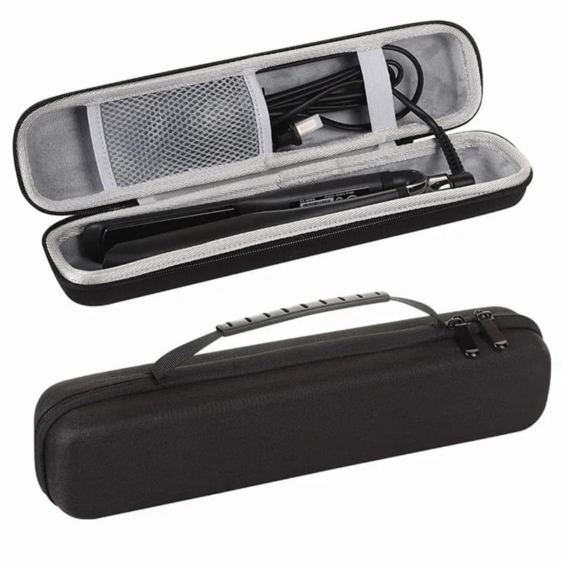 Storage bag for hair plate, curling iron and hair clips, waterproof and anti-fall EVA