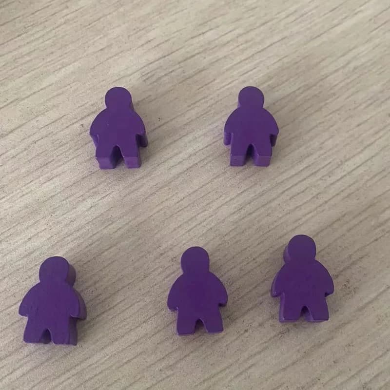 5 pezzi/set Accessori per giochi di scacchi umanoidi in legno