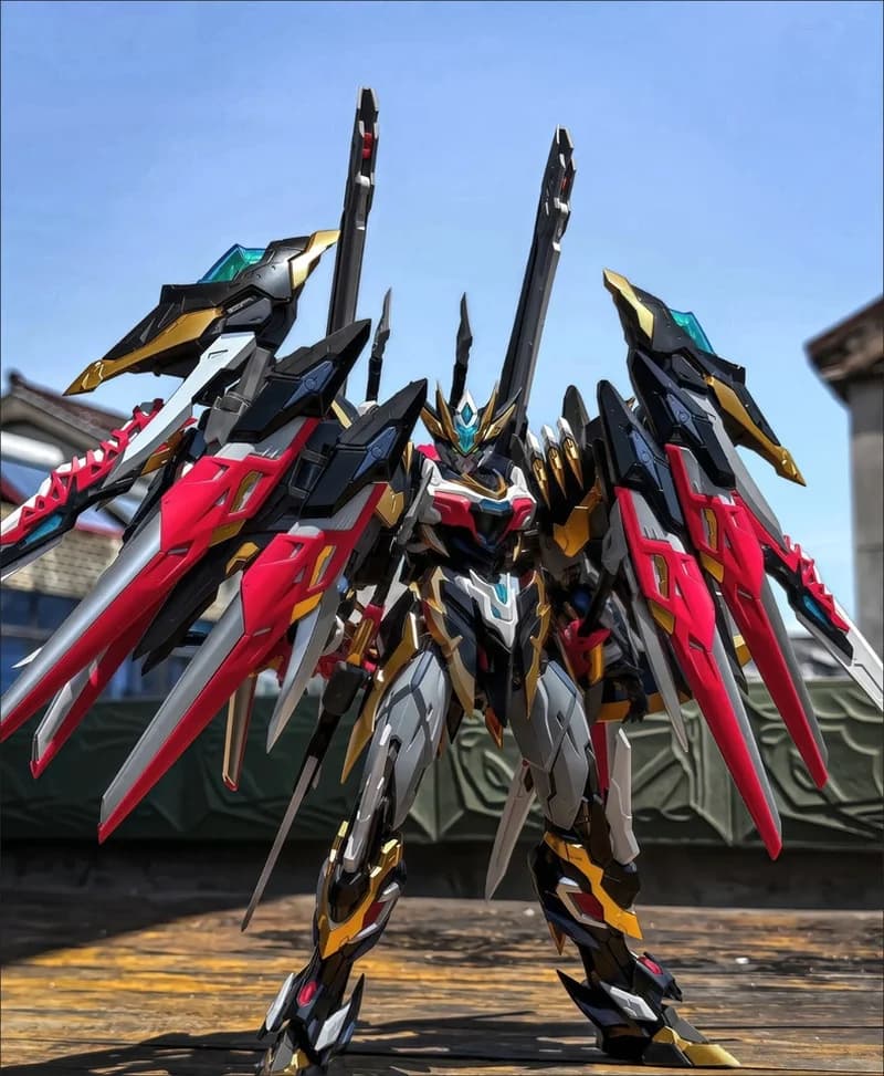 Hot Motor Nuclear Assembling Mech Models Assemble Gan Jiang Alloy Skeleton Cloak Fighter Model Kit Toy Collectibles Decoration