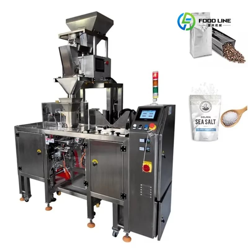 FL Customized Automatic Vertical Sugar Salt Coffee Beans Doypack Packaging Machine Snack Food Particle Weighing Packing Machine