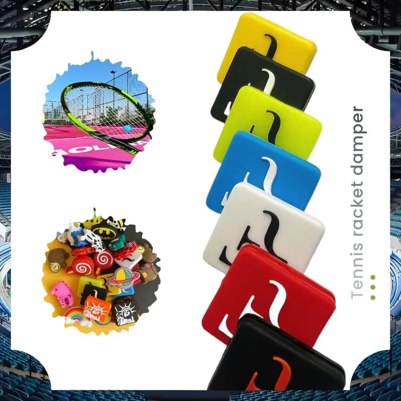 Silicone RF tennis rack, F letter Federer material, sports items, antivibrations.