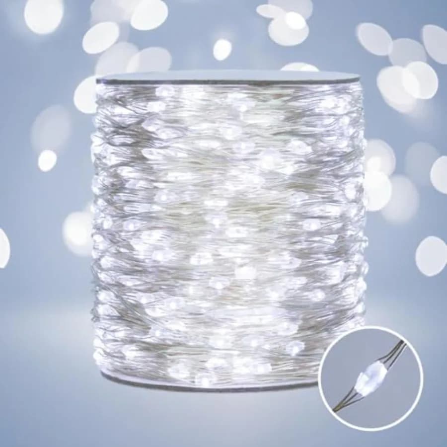 Luci Fatate da 160m con 1600 LED, 8 Modalità, Timer, Telecomando, Dimmerabili e Impermeabili, Ideali per Camera da Letto, Giardino, Natale