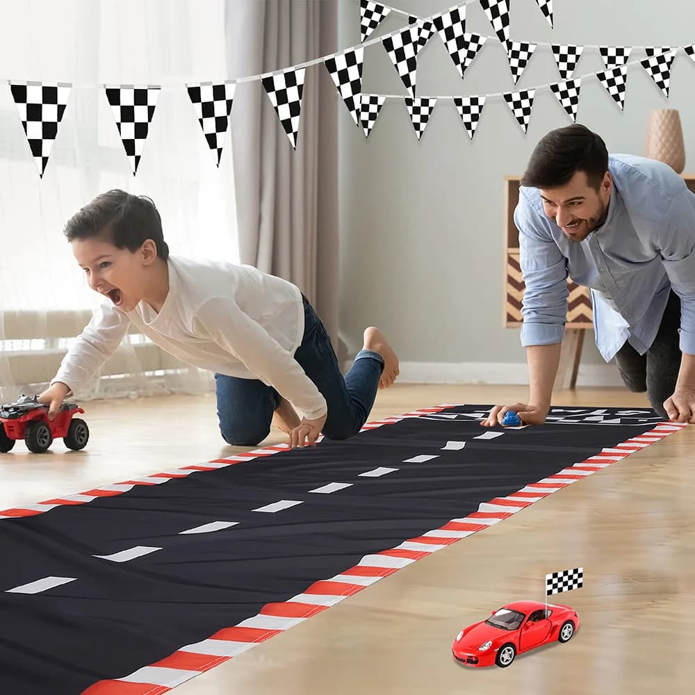 Car Racing Car Racing Car Racing Car Racing Car Racing Track Runway Party Supplies Race Car Birthday Games Decor