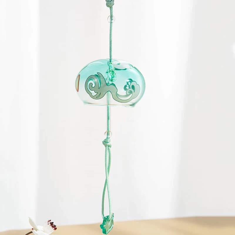 Wind Chimes Japanese Wind Bells Anime Slime Borosilicate Glass Chimes Pendants New Year Gifts Hanging Decor