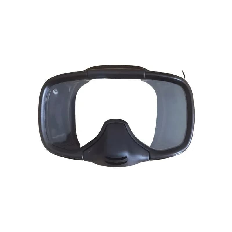 Maschera subacquea con lenti in vetro temperato, occhialini da nuoto e snorkeling, maschera trasparente in silicone