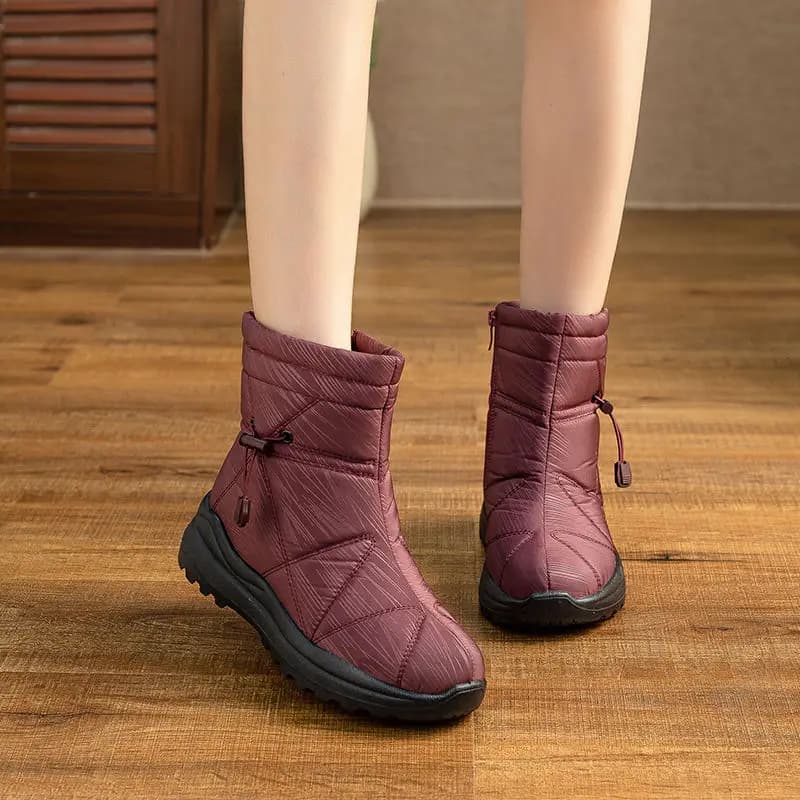 Waterproof Winter Platform Snow Boots for Women Large Size Warm Woman Shoes Trend 2025 on Promotion High Quality Padded Booties