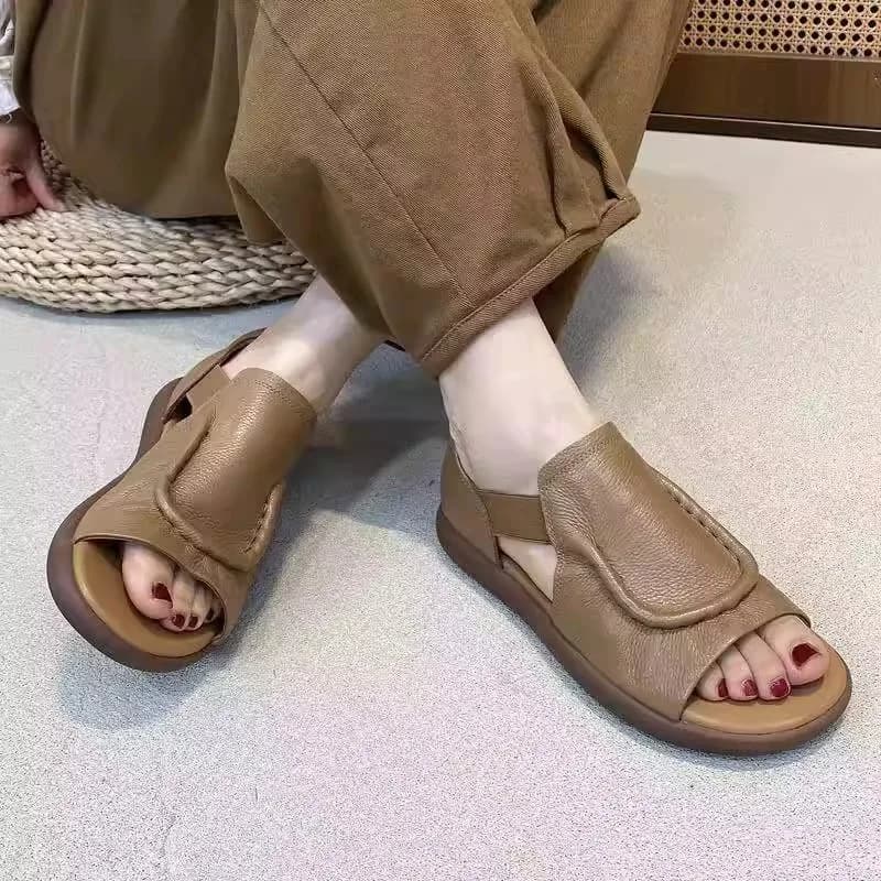 Sandali open toe Thi Bot da donna estivi nuovi piatti romani Sle Beach oes comodi appartamenti da ballo sandali casual con tacco basso