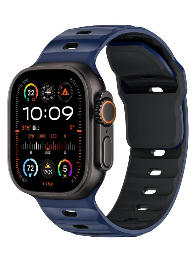Cinturini per Apple Watch Ultra 2 Band 49mm 45mm 46mm 44mm 42mm Robusto braccialetto sportivo in silicone correa IWatch Series 10 SE 9 8 7 6