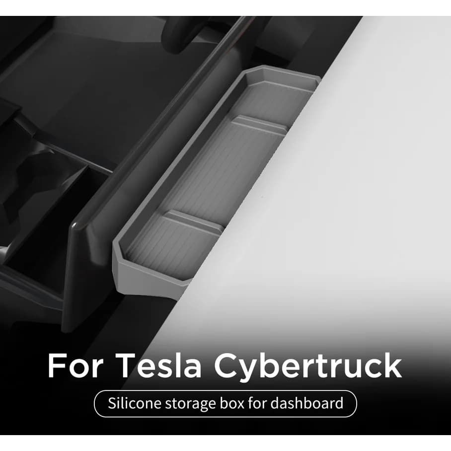 For Tesla Cybertruck 2024 2025: Storage box for dashboard, rear storage tray for central control screen, interior car accessories (1 pcs)