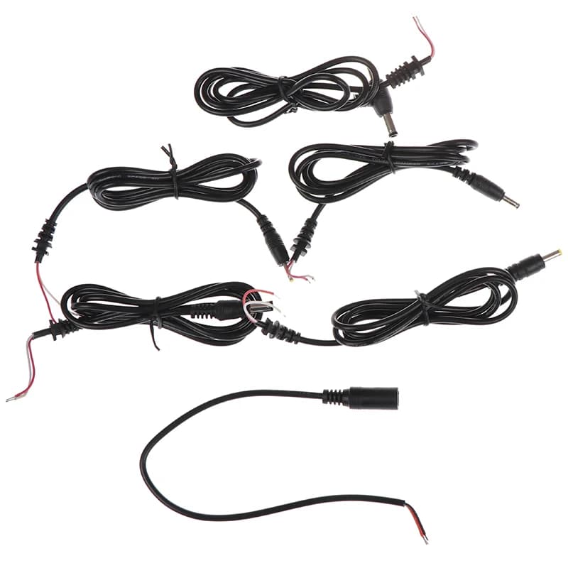 Power cord output adapter Male plug cable DC 2.5 * 0,7/3,5 * 1,35/4,0 * 1,7/5.5 * 2.1 mm