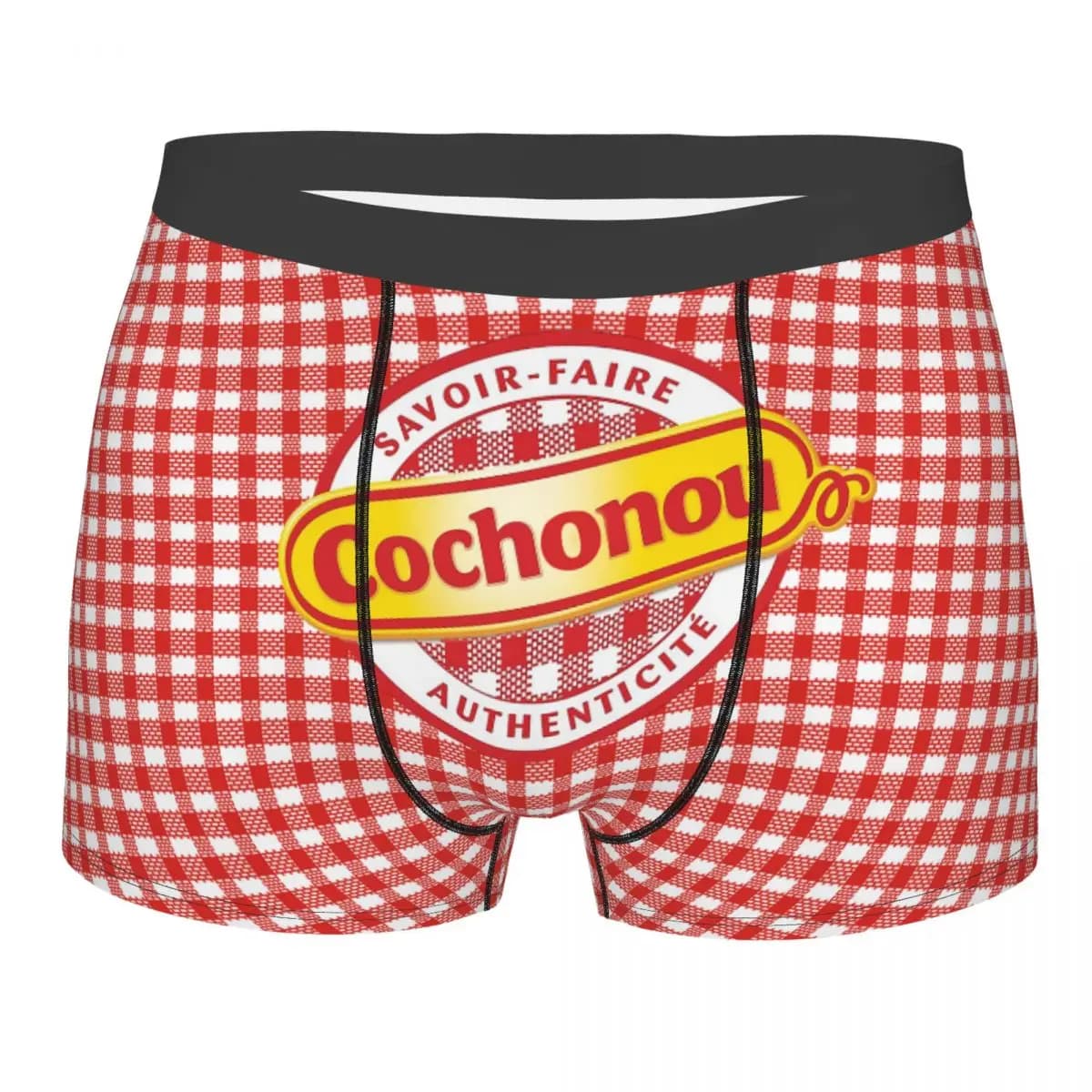 COCHONOU Pattern Boxer Shorts Panties Printed Underwear Quilt Underpants Men Comfortable Boxers Briefs
