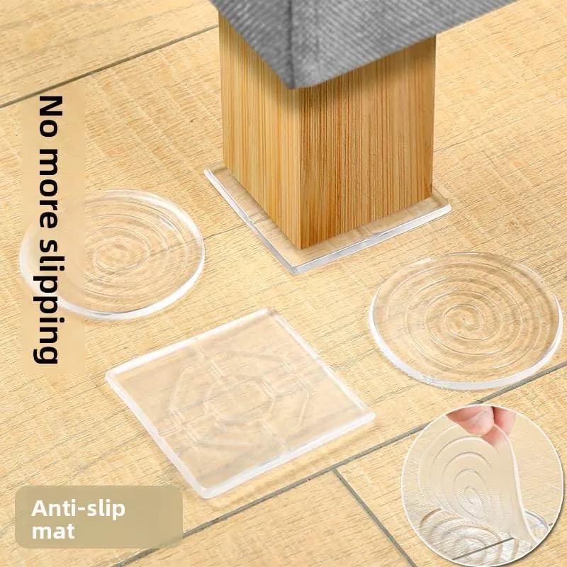 Cuscinetti trasparenti in silicone antiscivolo per gambe di mobili, divani, letti, tavoli, sedie, per prevenire lo spostamento e ridurre il rumore, decorazioni per la casa