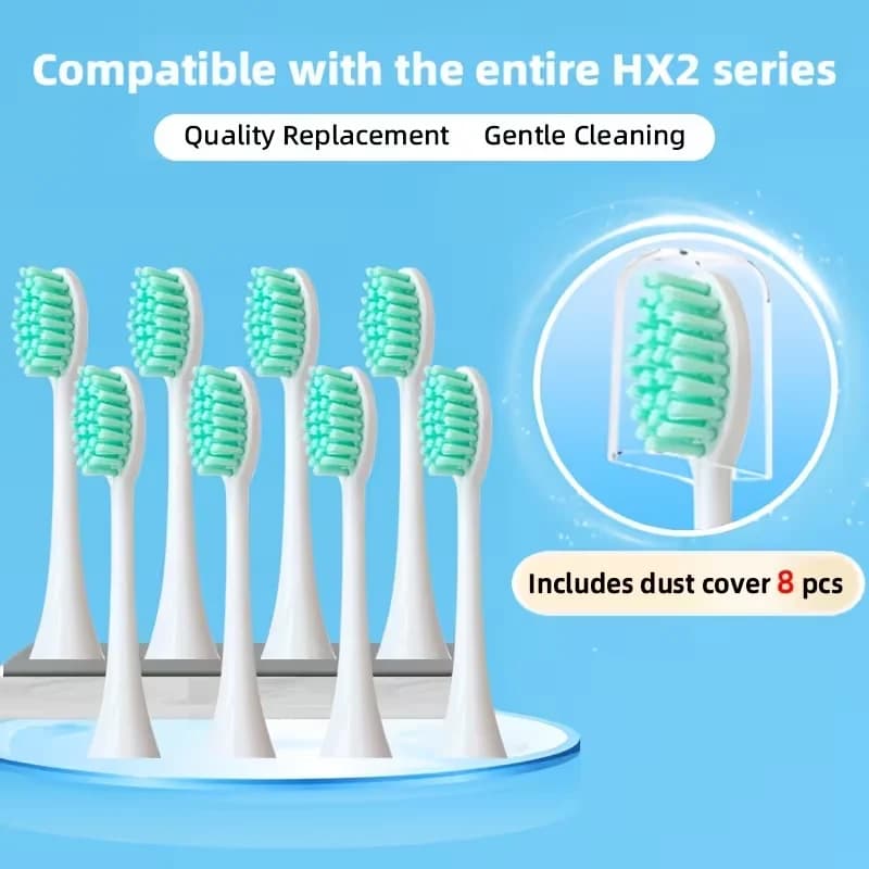 Confezione da 4/8/12 testine di ricambio per spazzolino elettrico compatibili con i modelli Philip Sonicare serie HX2 HX2021, HX2421, HX2431